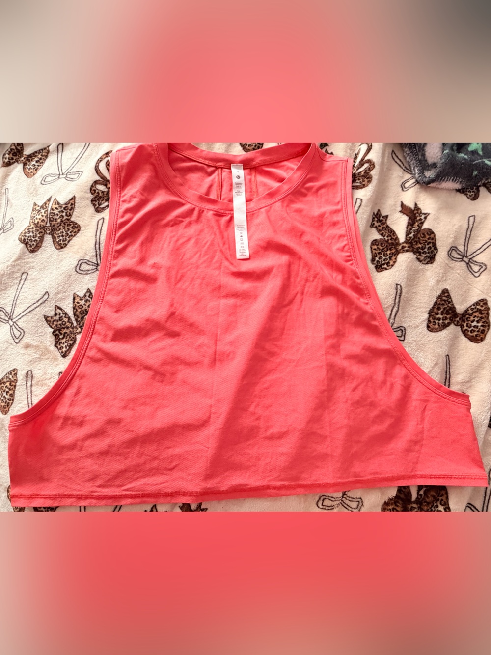 lululemon athletica Vibrant
Coral Muscle Tee